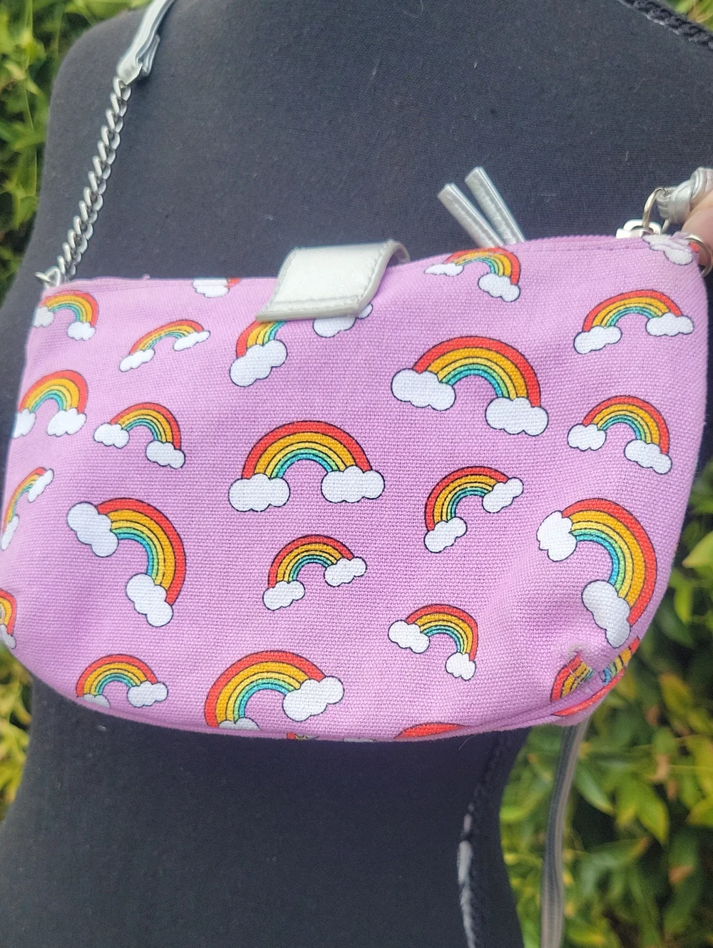 Girls Pink Small Rainbow Theme Purse